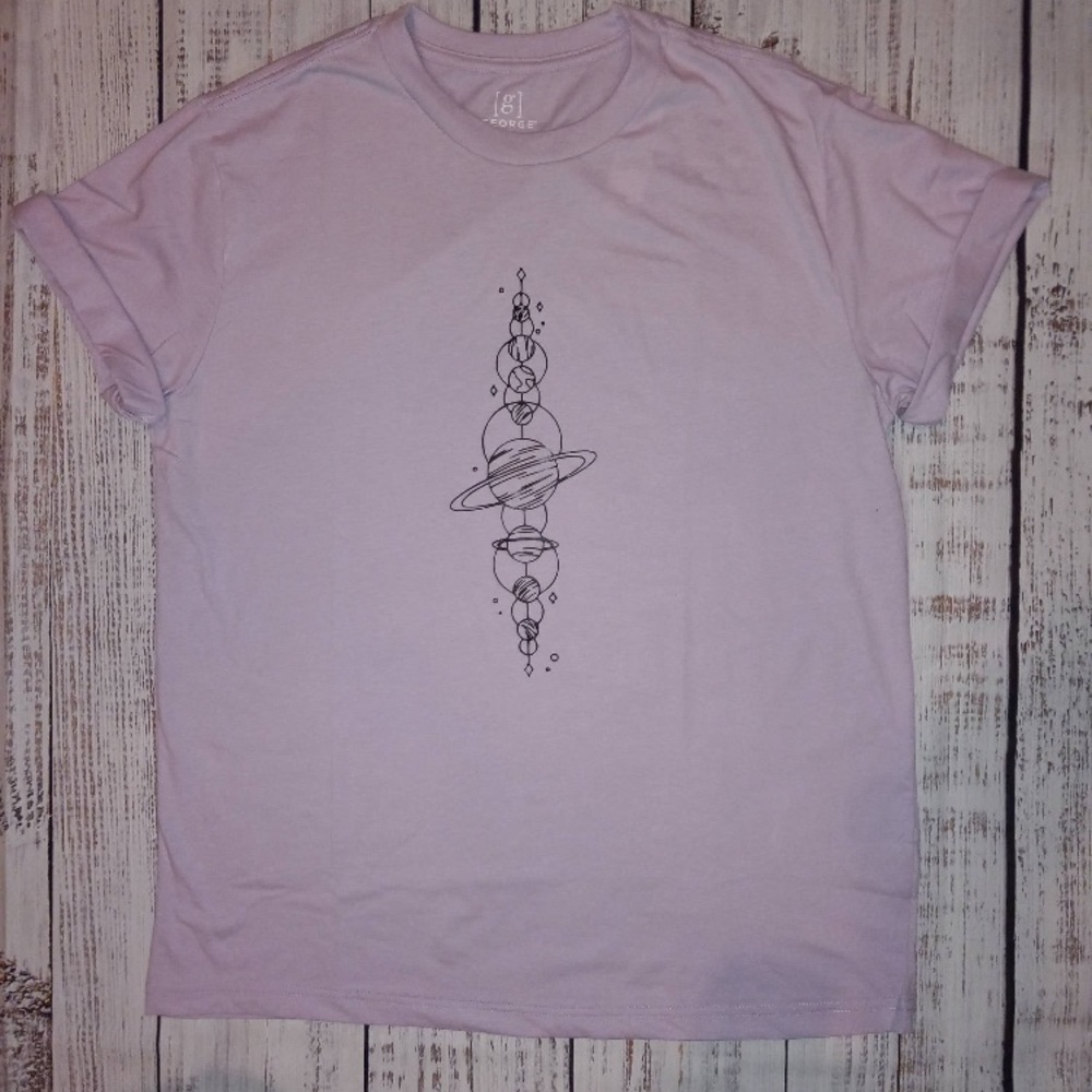 Solar system celestial t shirt